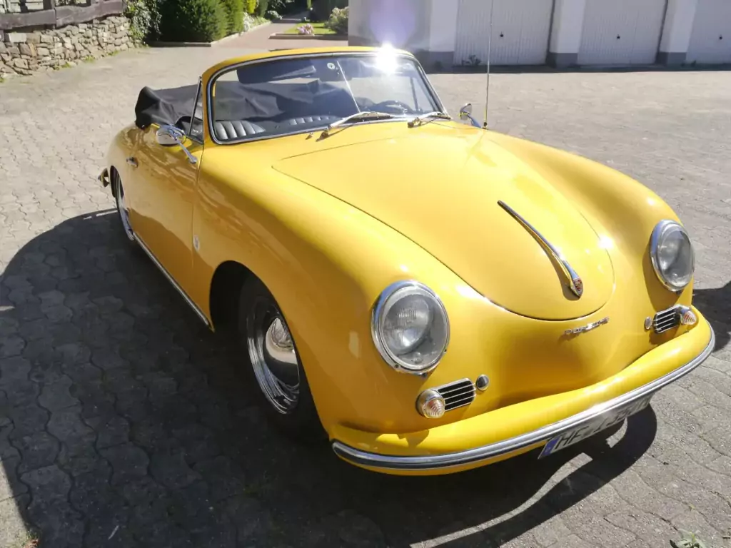 Oldtimergutachten – Porsche 356 Cabriolet Gelb 1